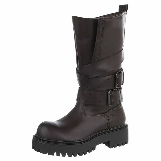 CHAUSSURES FEMME BOTTES MISS AVA CHOCO SIMICUIR