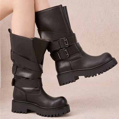 CHAUSSURES FEMME BOTTES MISS AVA CHOCO SIMICUIR