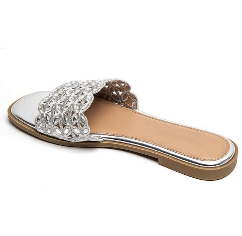 Sandales Bijoux "Éclat d'Été" – Argentées, Chic et Confortables