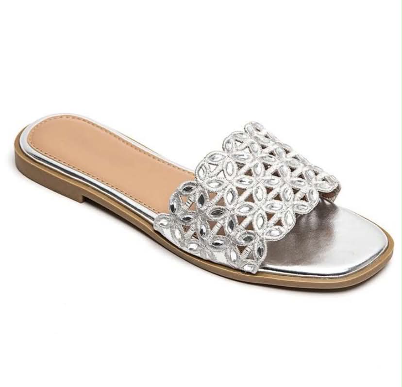 Sandales Bijoux "Éclat d'Été" – Argentées, Chic et Confortables