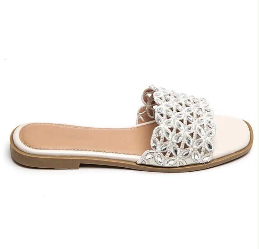 Sandales Bijoux "Éclat d'Été" – beige, Chic et Confortables