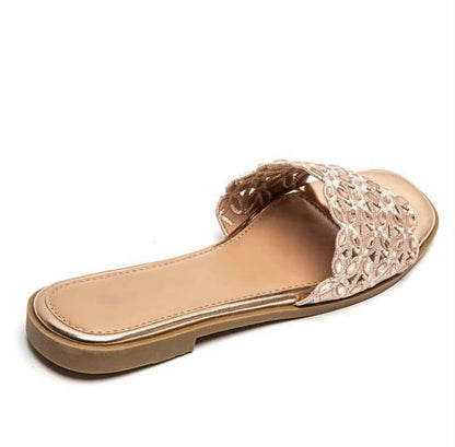 Sandales Bijoux "Éclat d'Été" – champagne, Chic et Confortables