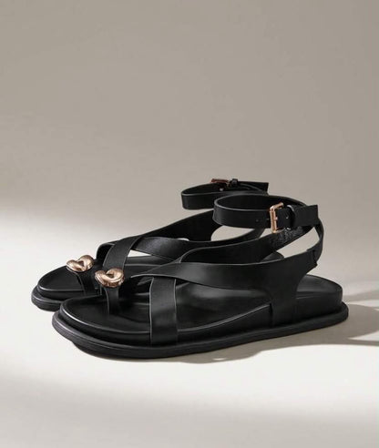 Sandales Gladtior Chic à Détail Métallique - Élégance & Confort d'Été