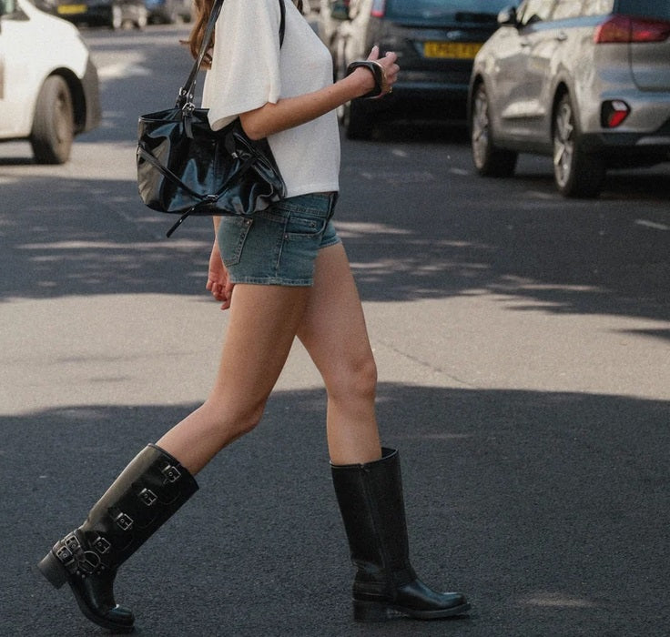 BOTTES BICKER MULTI BOUCLES MISS JENNA NOIR
