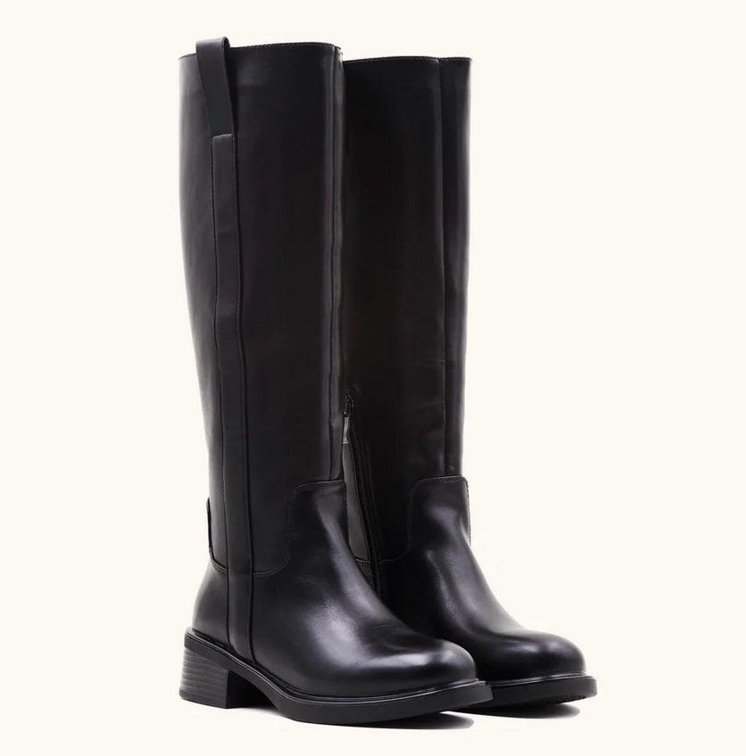 CHAUSSURES FEMME BOTTES HAUTES TUBULAIRES MISS ZOEY NOIR