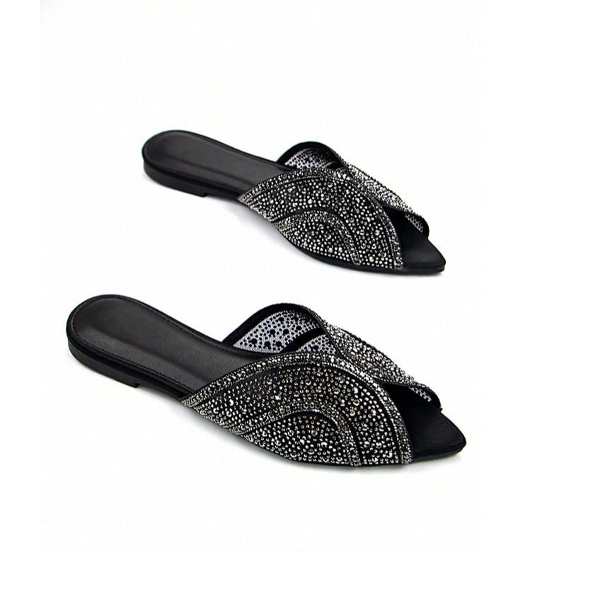 Mules strass habillée soirée miss stella