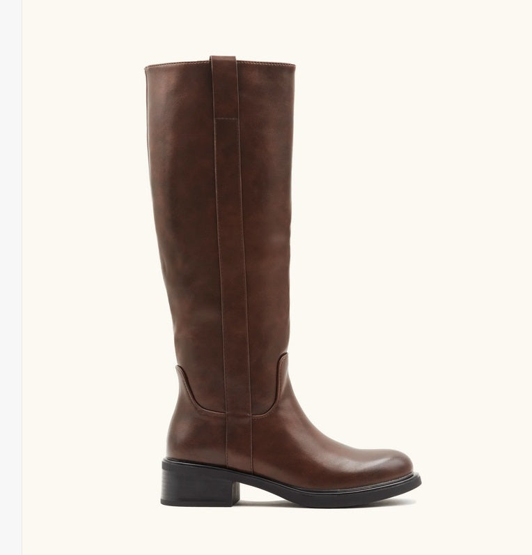 CHAUSSURES FEMME BOTTES HAUTES TUBULAIRES MISS ZOEY MARRON