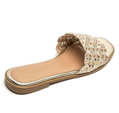 Sandales Bijoux "Éclat d'Été" – or, Chic et Confortables