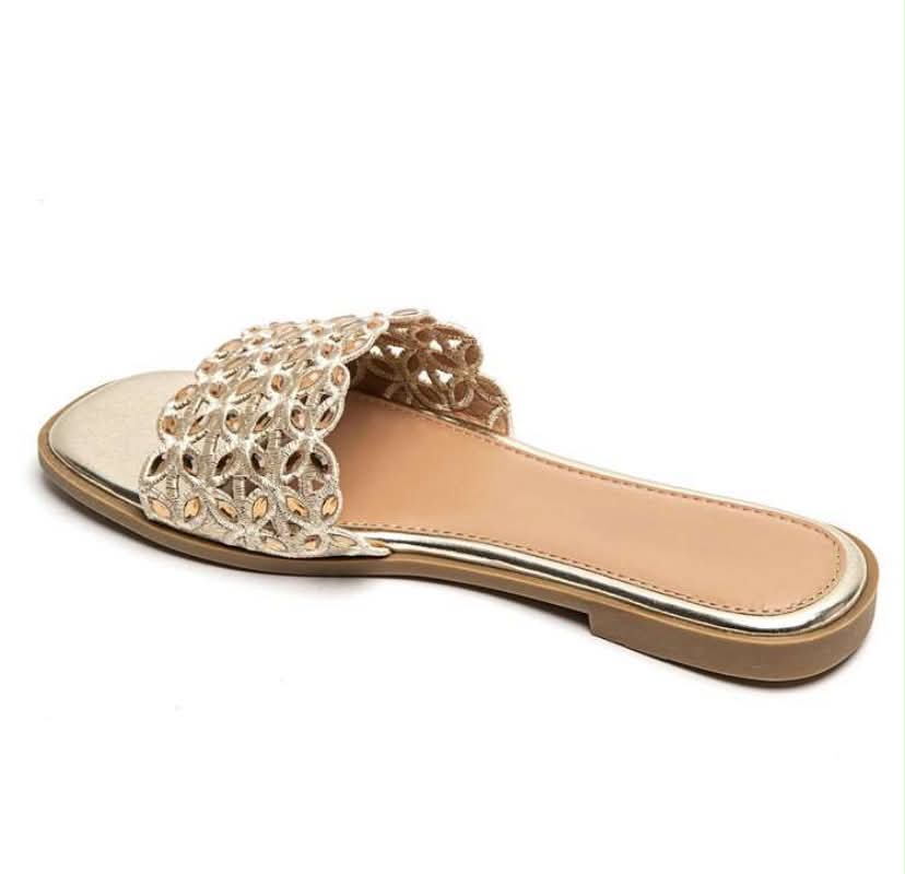 Sandales Bijoux "Éclat d'Été" – or, Chic et Confortables