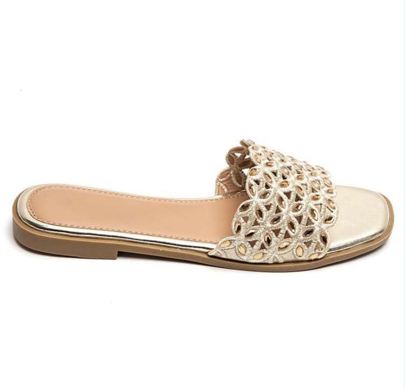 Sandales Bijoux "Éclat d'Été" – or, Chic et Confortables