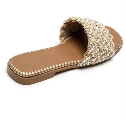 Sandales Bohème "Perle d'Été" – Élégance & Confort beige