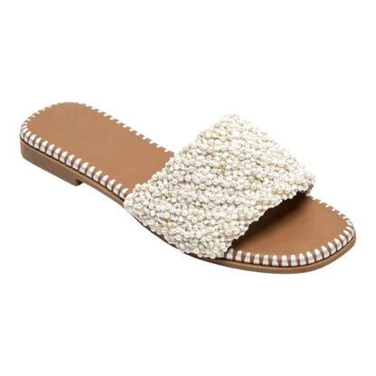 Sandales Bohème "Perle d'Été" – Élégance & Confort Creme