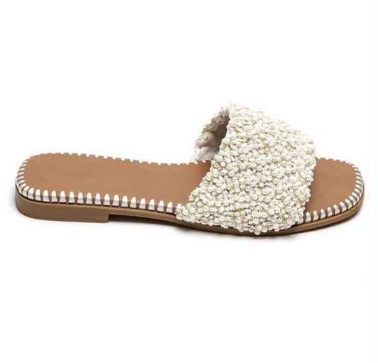 Sandales Bohème "Perle d'Été" – Élégance & Confort Creme
