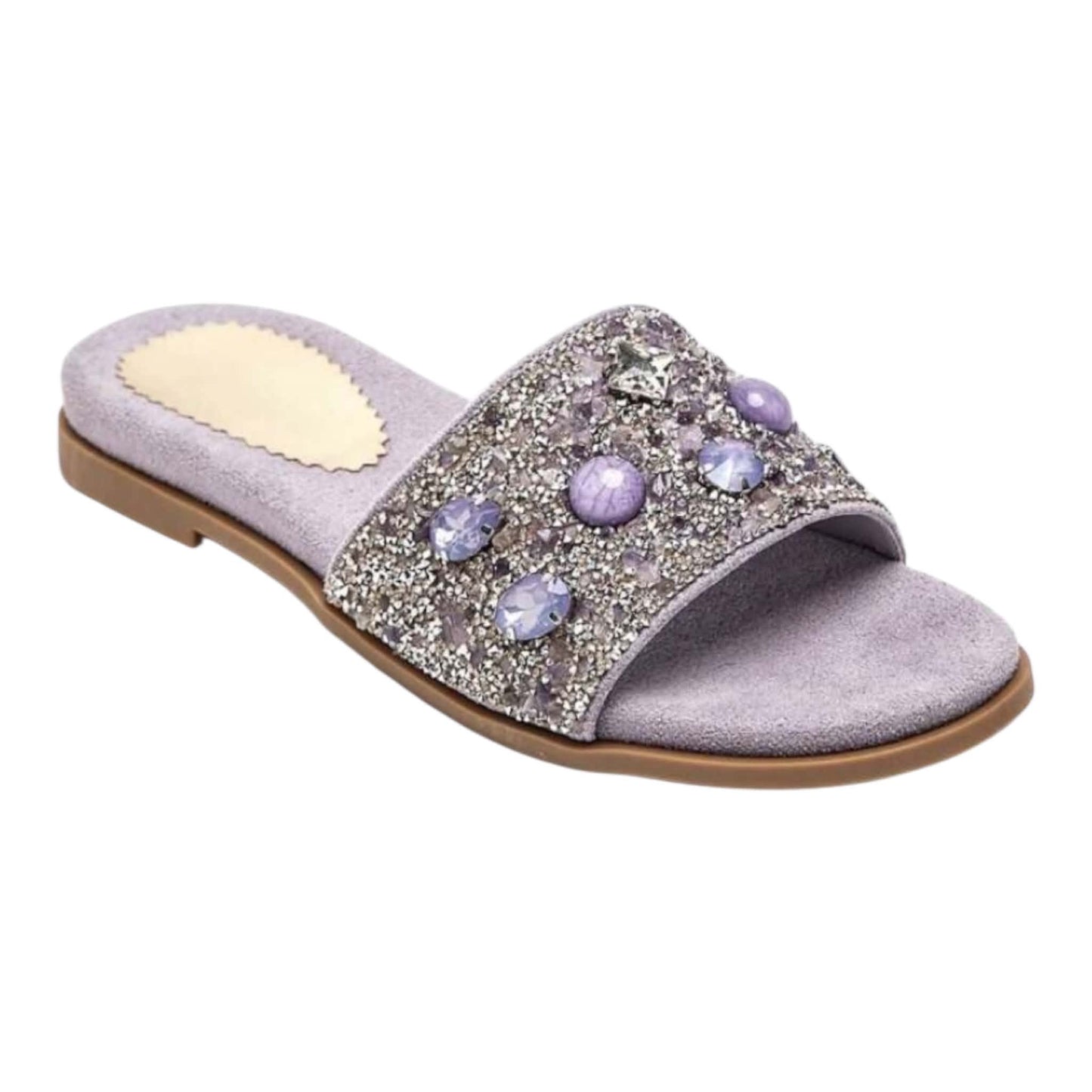 sandales Mules "– Purple & Bijoux Scintillants