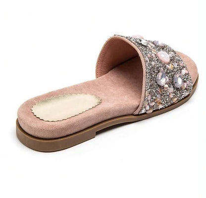 sandales Mules "– Rose bonbon& Bijoux Scintillants