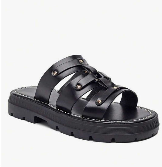 Chaussures femme sandales mules à platform noir