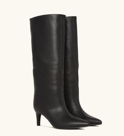 CHAUSSURES FEMME BOTTES NOIR TALON FIN MISS TESSA NOIR