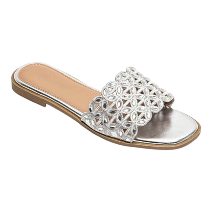 Sandales Bijoux "Éclat d'Été" – Argentées, Chic et Confortables