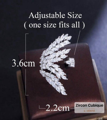 Bague Éclat Nocturne – Zirconium Haute Qualité