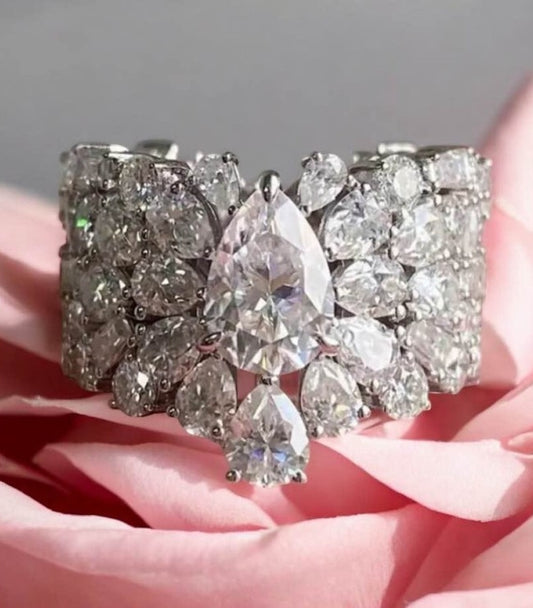Bague Royal - Miss Princesse Zircon Argent - Collection Kcy Accessory