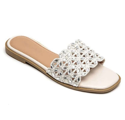Sandales Bijoux "Éclat d'Été" – beige, Chic et Confortables