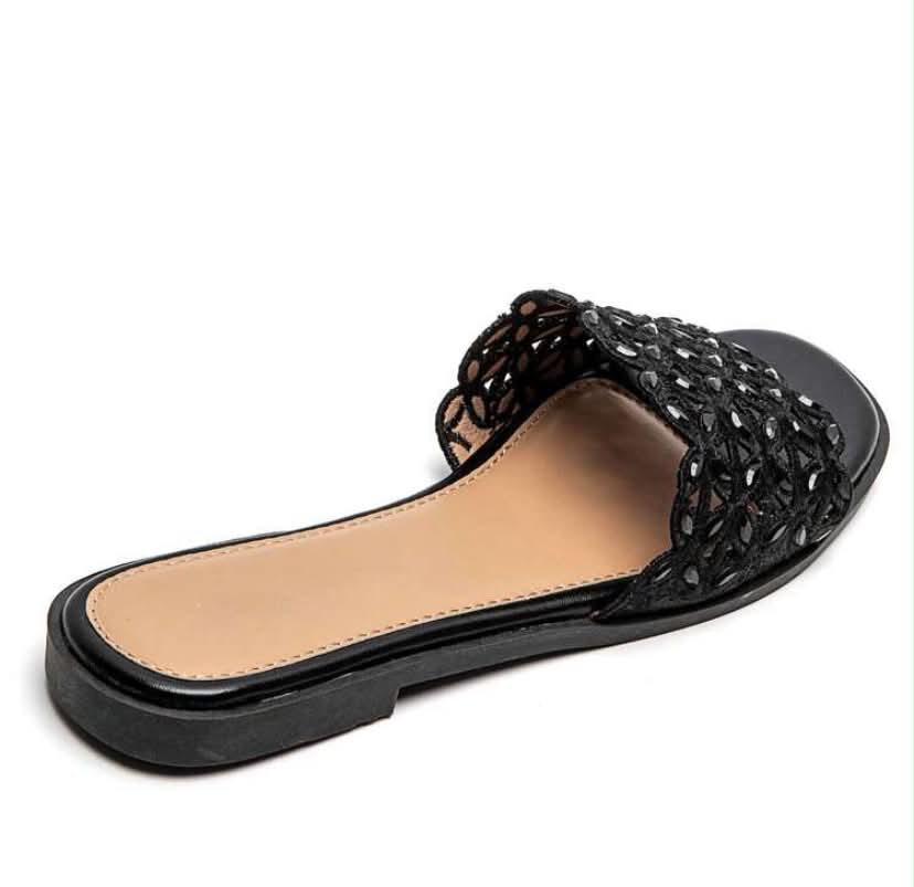 Sandales Bijoux "Éclat d'Été" – noir, Chic et Confortables