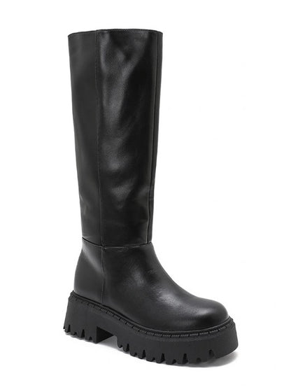 BOTTES CHUNKY LOOK TENDANCE MISS MEGANE NOIR