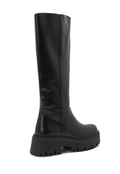 BOTTES CHUNKY LOOK TENDANCE MISS MEGANE NOIR