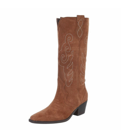 BOTTES MISS DINKIE CAMEL DAIM VERITABLE