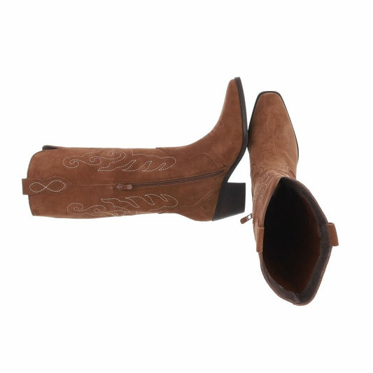 BOTTES MISS DINKIE CAMEL DAIM VERITABLE