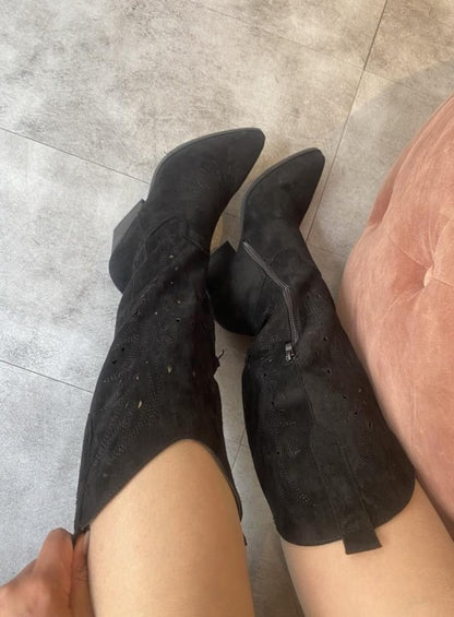 BOTTES WESTERN HAUTES MISS LARISSA NOIR TAILLE 39