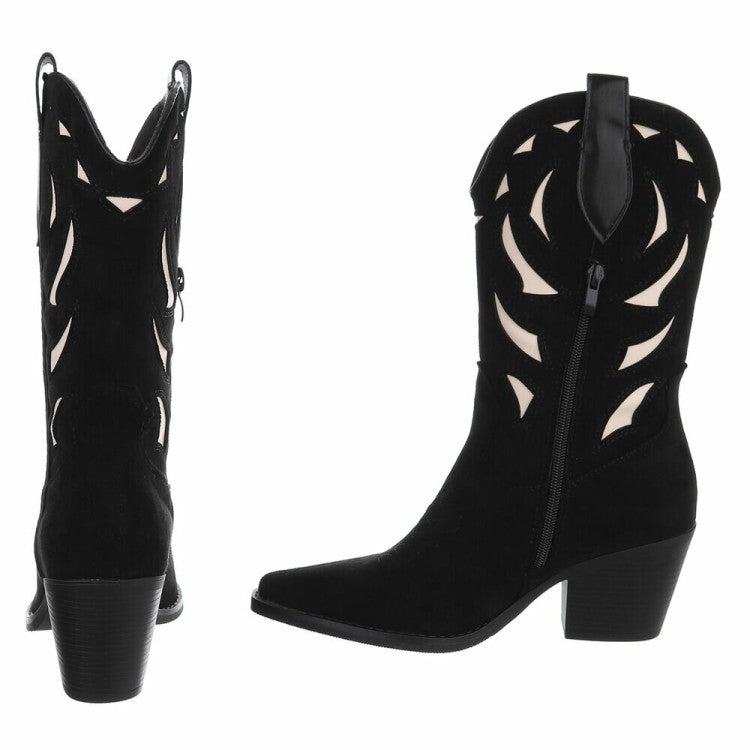BOTTINES WESTERN GLAM MISS MIA NOIR BEIGE