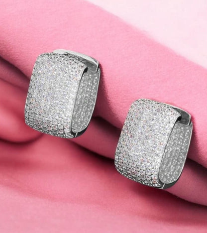 Boucles d'oreilles - Zircon Cubic argent soirée mariage – Collection Kcy Accessory