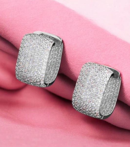 Boucles d'oreilles - Zircon Cubic argent soirée mariage – Collection Kcy Accessory