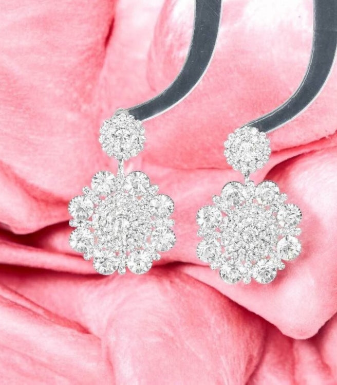 Boucles d’oreilles Crystal Queen – Éclat Diamant