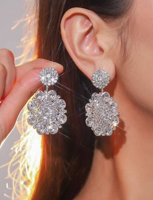 Boucles d’oreilles Crystal Queen – Éclat Diamant