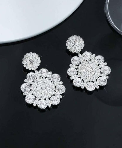 Boucles d’oreilles Crystal Queen – Éclat Diamant