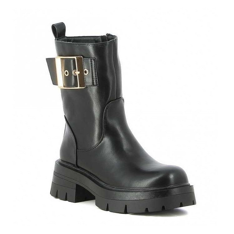 CHAUSSURES FEMME BOTTES BOTTINES BOUCLE MISS BAOLI