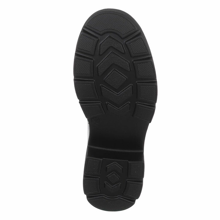CHAUSSURES FEMME BOTTES HAUTES BIKER ELASTIQUE MOLLET FORT MISS CARA NOIR