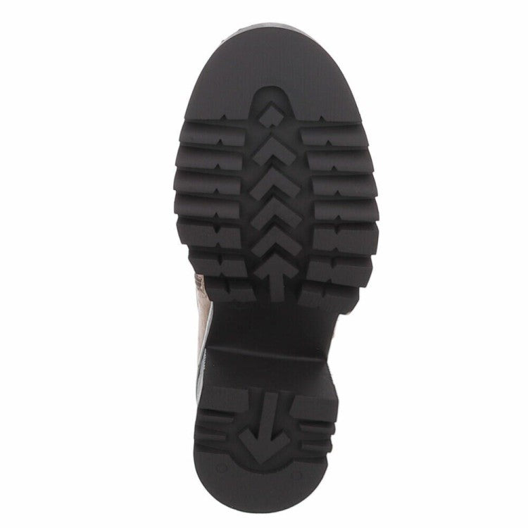 CHAUSSURES FEMME BOTTES HAUTES TALON CONFORTABLE MISS PATRICIA MARRON