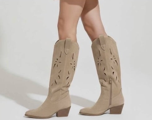 CHAUSSURES FEMME BOTTES HAUTES WESTERN MISS AMBER