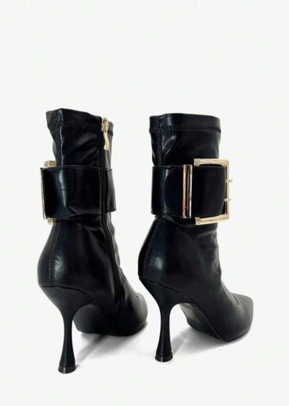 CHAUSSURES FEMME BOTTINES A TALON CONFORT ET ELEGANCE MISS AURORA NOIR