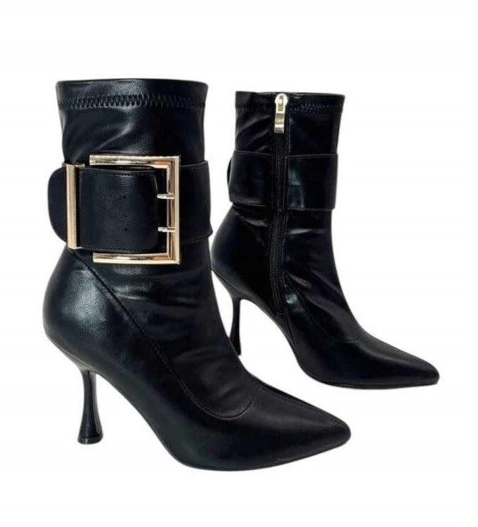 CHAUSSURES FEMME BOTTINES A TALON CONFORT ET ELEGANCE MISS AURORA NOIR