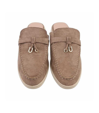 CHAUSSURES FEMME MOCASSINS OUVERT MISS LILLY TAUPE