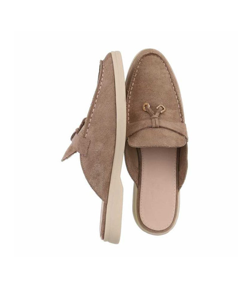 CHAUSSURES FEMME MOCASSINS OUVERT MISS LILLY TAUPE