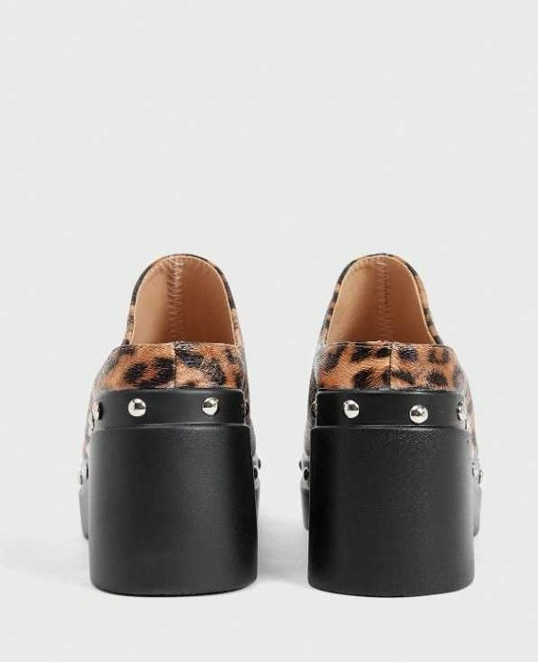 CHAUSSURES FEMME SABOT LEOPARD EN BOIS MISS SABINE - MissKCY