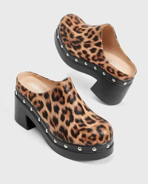 CHAUSSURES FEMME SABOT LEOPARD EN BOIS MISS SABINE - MissKCY