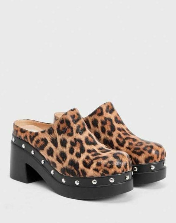 CHAUSSURES FEMME SABOT LEOPARD EN BOIS MISS SABINE - MissKCY