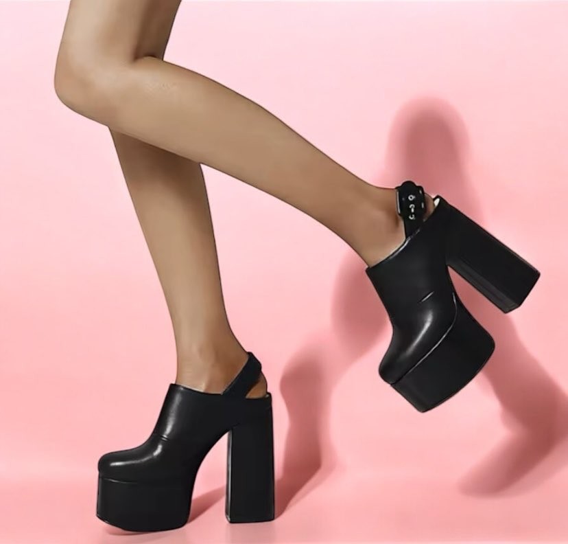 CHAUSSURES FEMME SABOT PLATFORM NOIR MISS KCY - MissKCY
