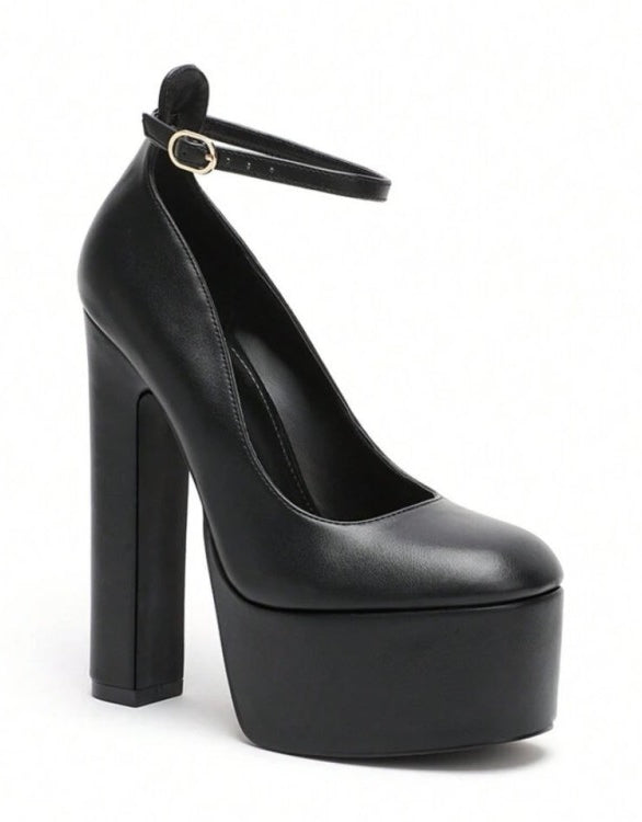 CHAUSSURES FEMME SOIREE MARIAGE ELEGANT CONFORT MISS MAYA NOIR